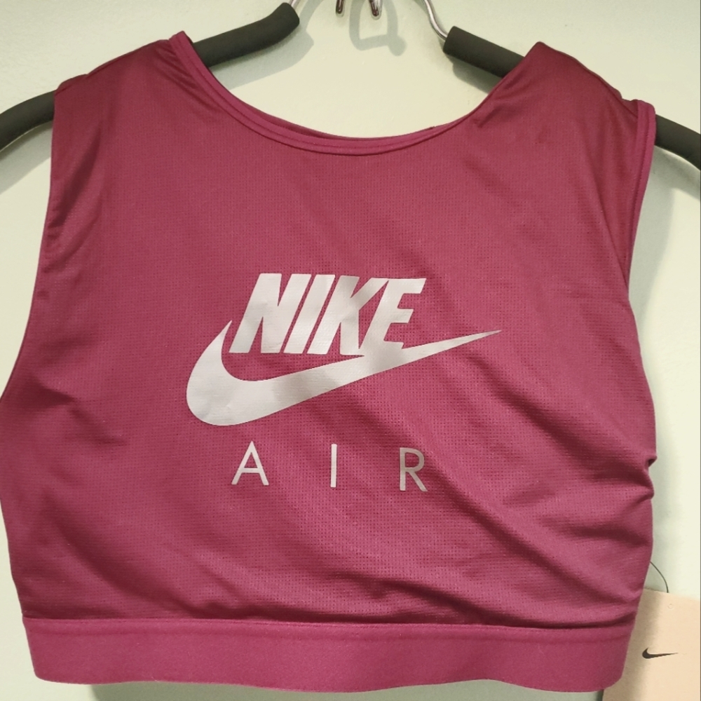 Nike Swoosh Sports Bra Halter Top Size Large